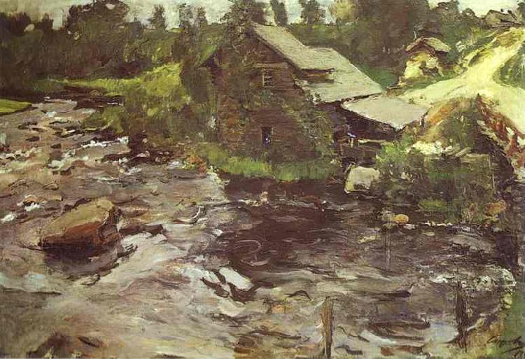 Watermill in Finland, Valentin Serov